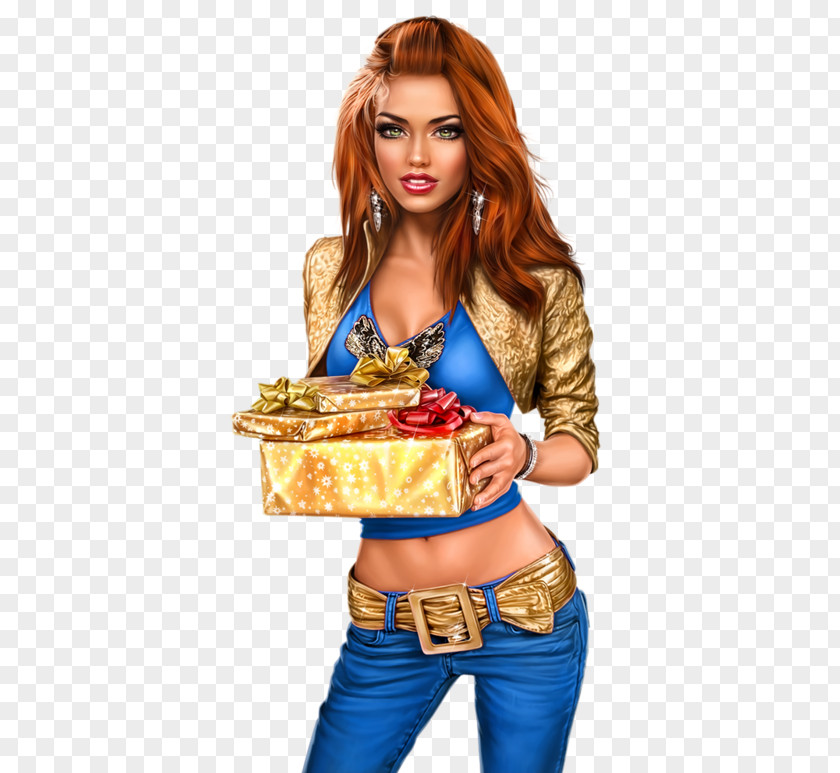 Santa Claus White Christmas Gift Female PNG