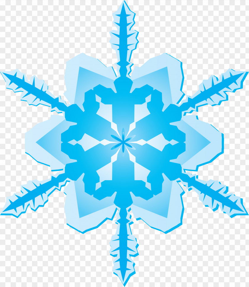 Snow Flake Blue Snowflake Color Clip Art PNG
