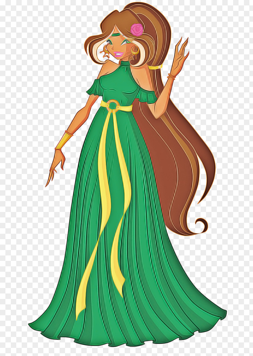 Style Fashion Design Flora Green PNG
