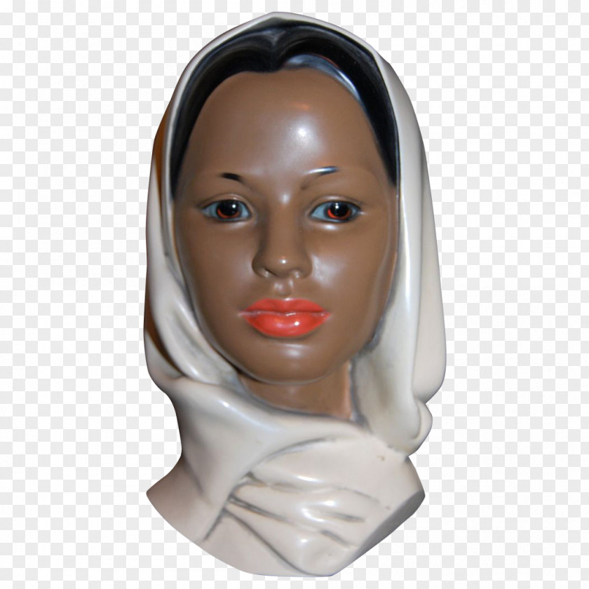 Woman's Day Bust Porcelain Woman Ceramic Chalkware PNG