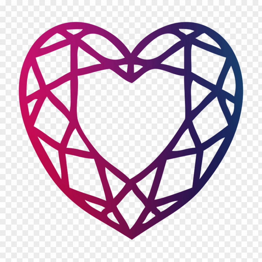 Diamond Cut Heart Vector Graphics Princess PNG