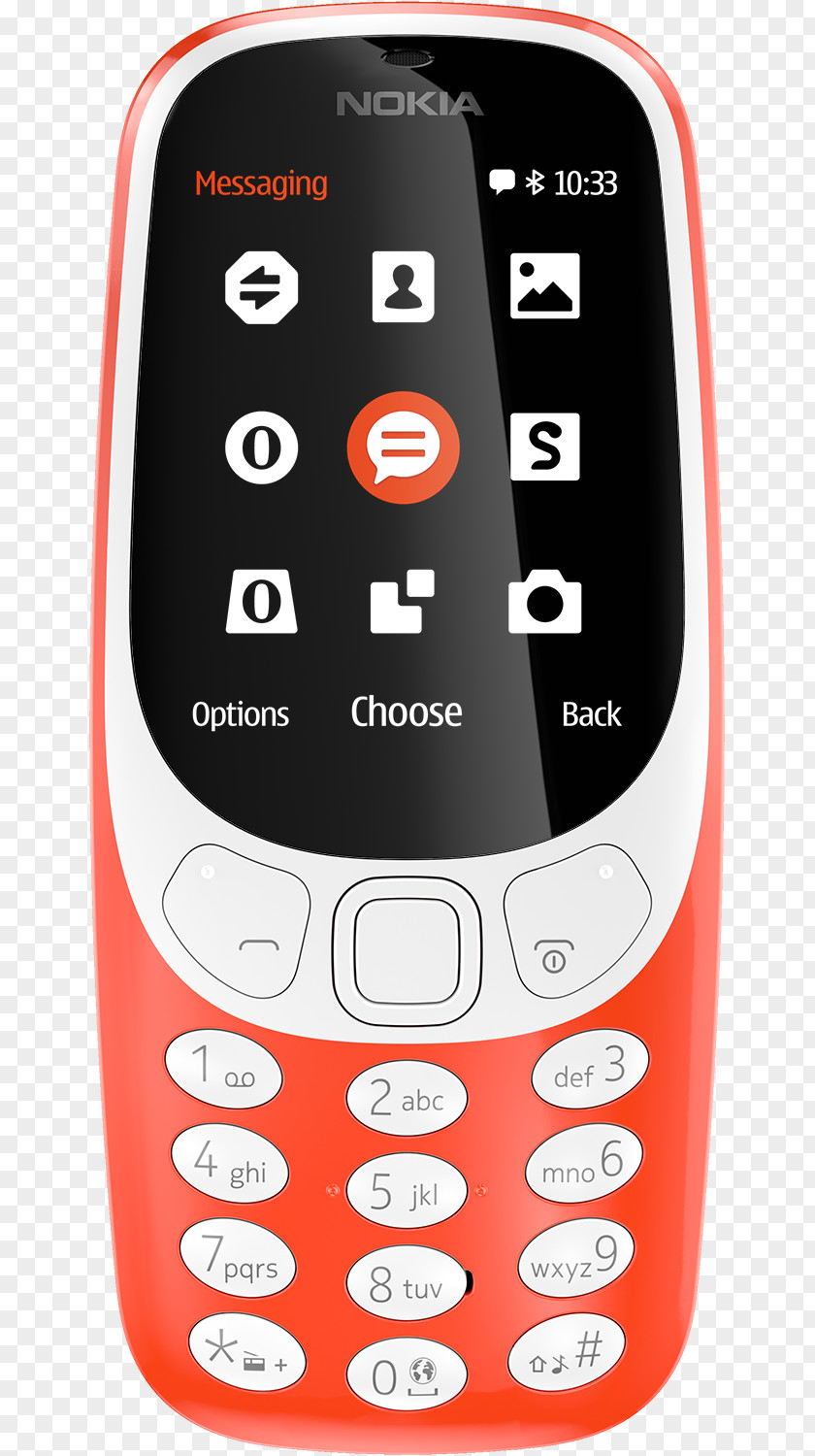 Nokia 3310 (2017) HMD Global Dual SIM Telephone PNG