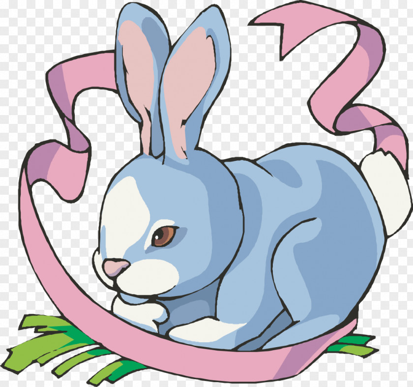 Watercolor Bunny Easter Bugs Rabbit Clip Art PNG