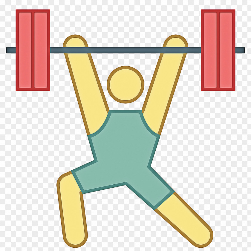 Yellow Biceps Olympic Weightlifting PNG