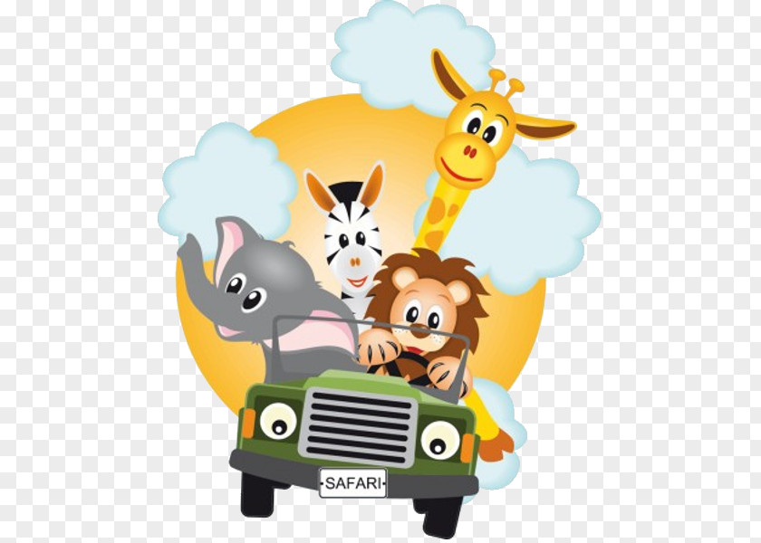 Baby Animals Safari Sticker Party PNG