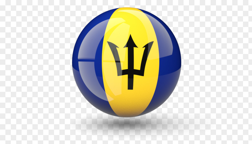 Flag Barbados Logo Yellow Desktop Wallpaper PNG