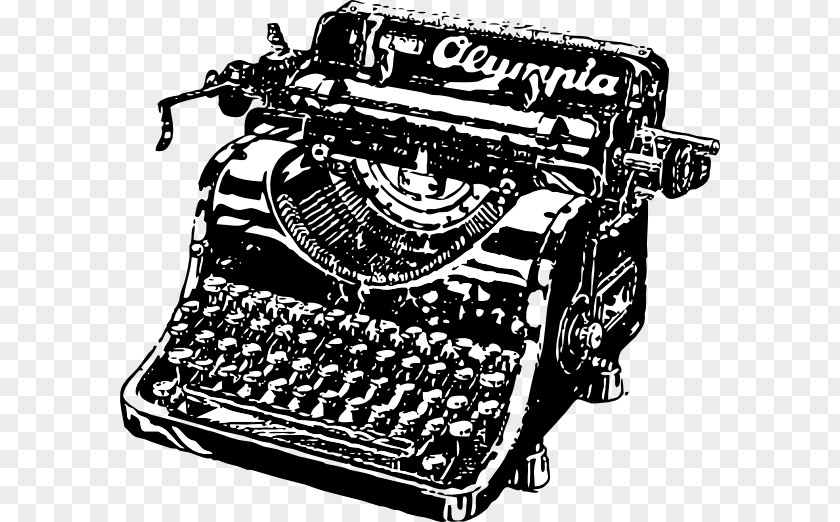 Old-Fashioned Cliparts Typewriter Drawing Clip Art PNG