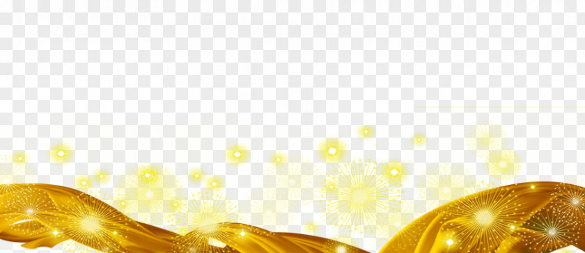 Ribbon With Golden Light Gold PNG
