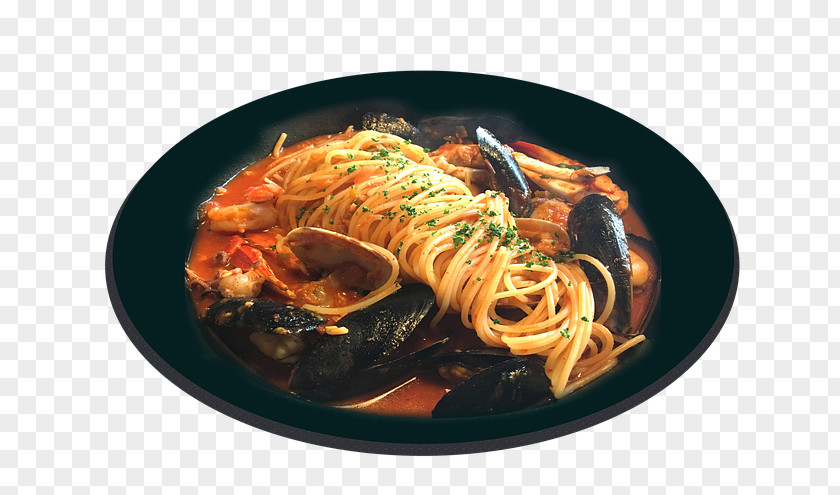 Seafood Cuisine Spaghetti Alla Puttanesca Pasta Bolognese Sauce Italian PNG
