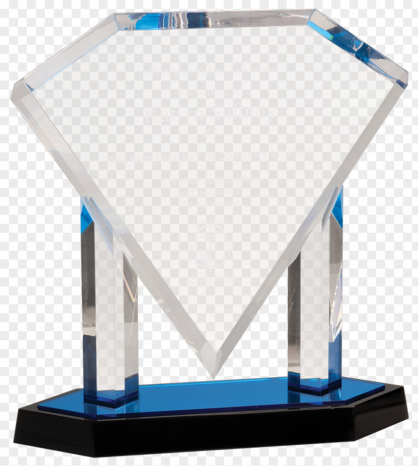 Acrylic Trophy Glass Commemorative Plaque Poly Paint PNG