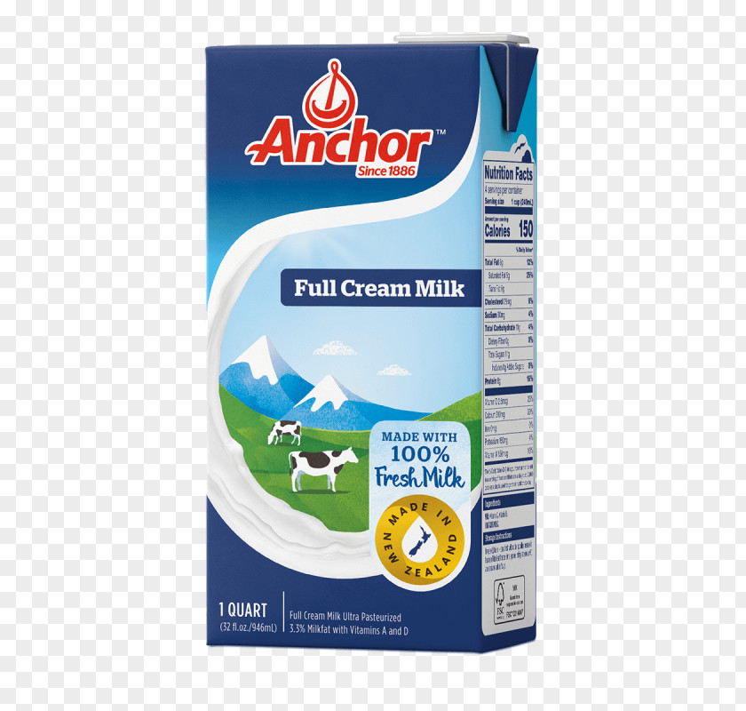 Milk Cream Skimmed Ultra-high-temperature Processing Anchor PNG