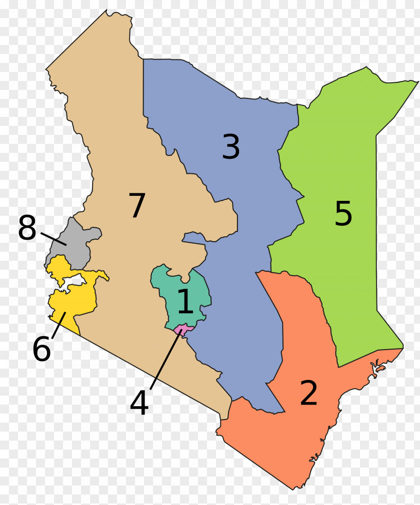 Provinces Of Kenya Sub-Counties North Eastern Province Batian PNG