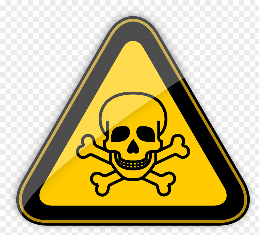 Toxicity Warning Label Hazard Symbol Sticker PNG