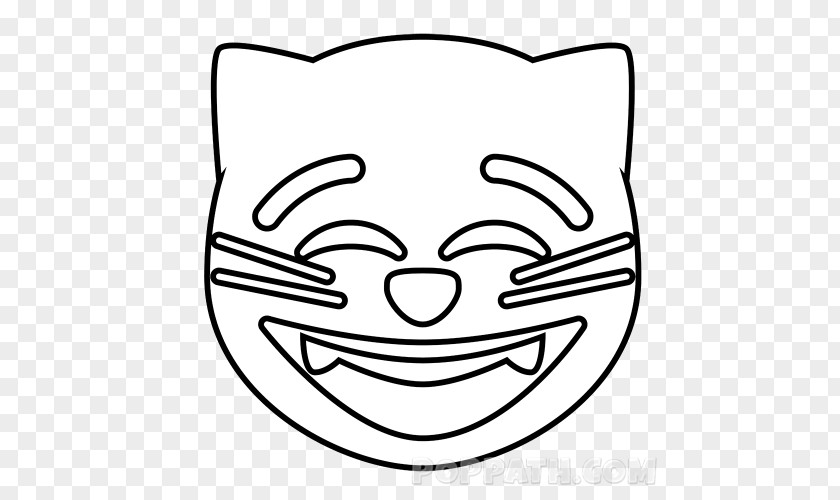 Cat Emoji Smile Drawing Snout PNG