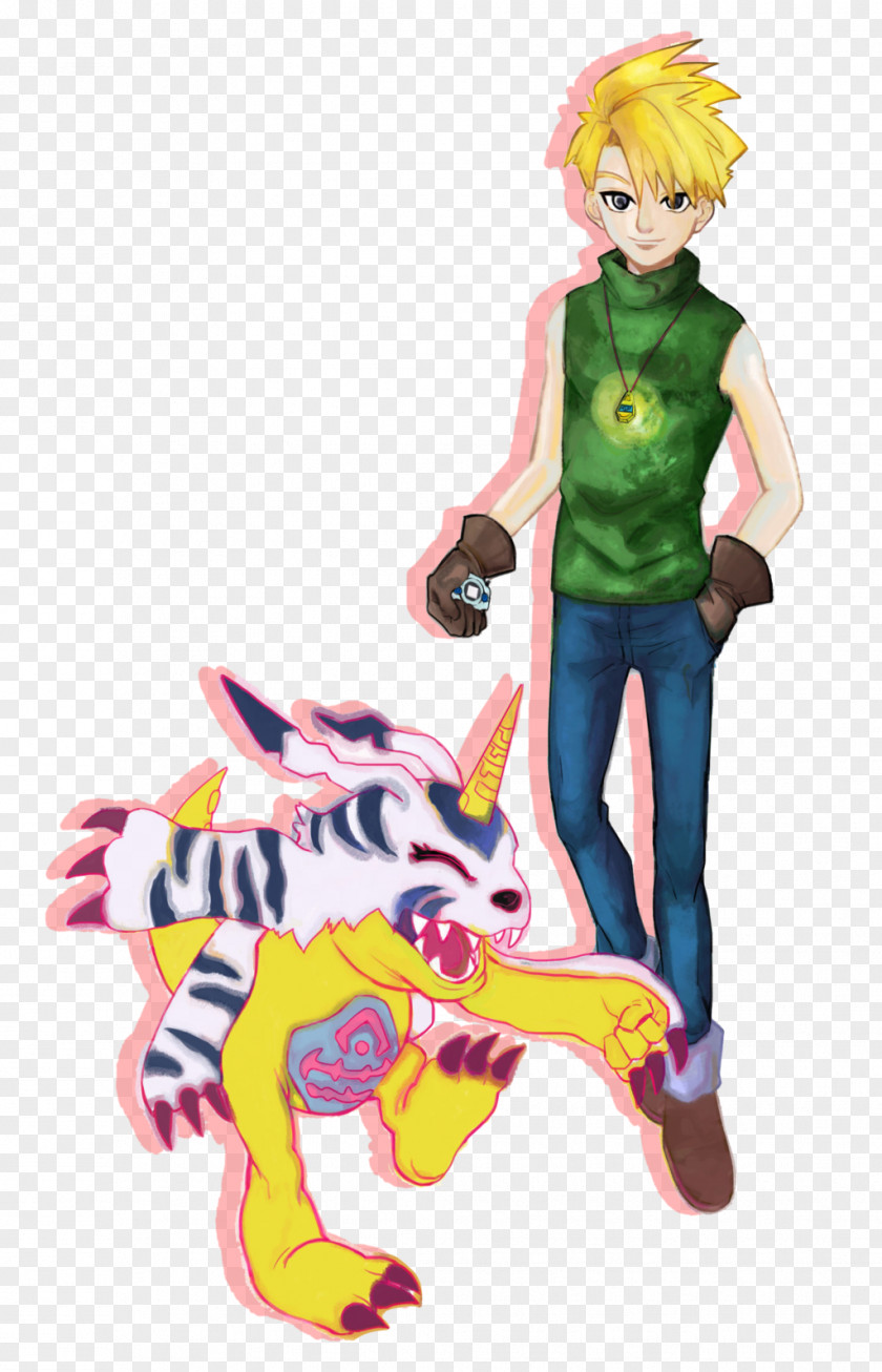 Digimon Gabumon Matt Ishida Figurine PNG