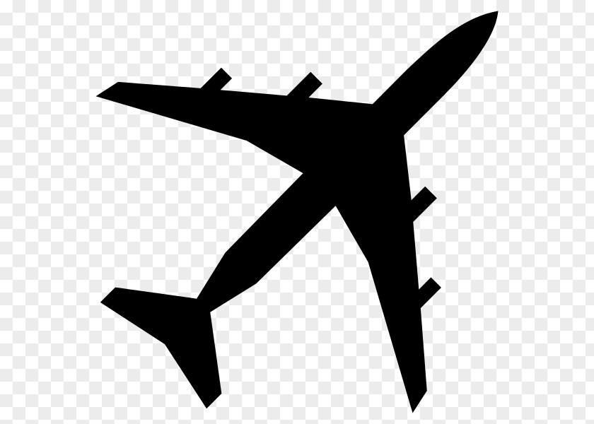 Airplane Silhouette Clip Art PNG
