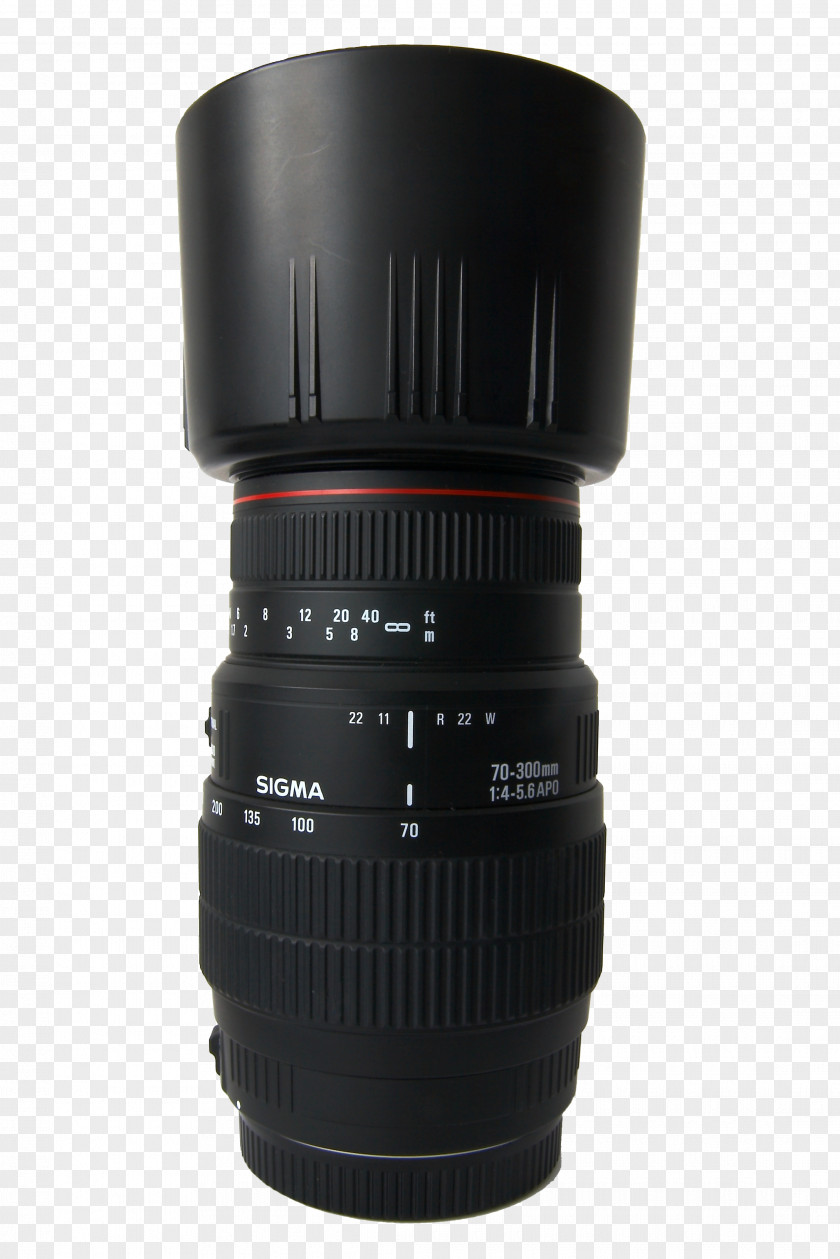Camera Lens Digital SLR Sigma 70–300mm F/4–5.6 APO DG Macro Zoom PNG