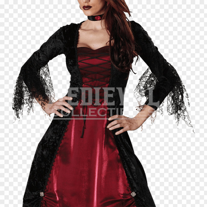 Gothic Costumes Vampire Halloween Costume Dress Clothing PNG