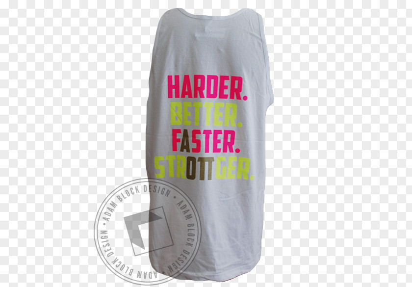 Harder Better Faster Stronger T-shirt Outerwear Sleeveless Shirt PNG