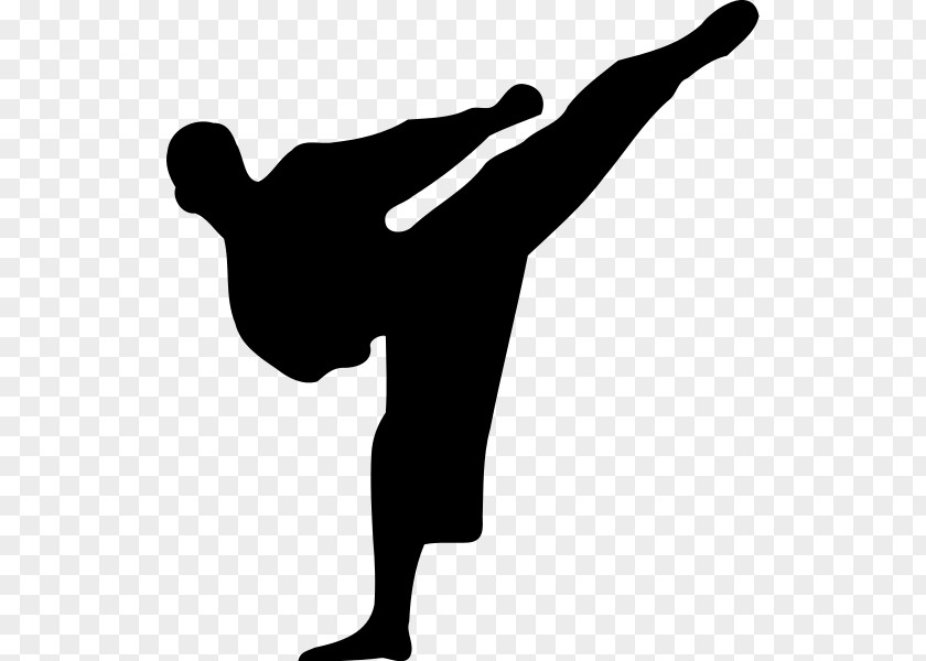 Karate Martial Arts Silhouette Clip Art PNG