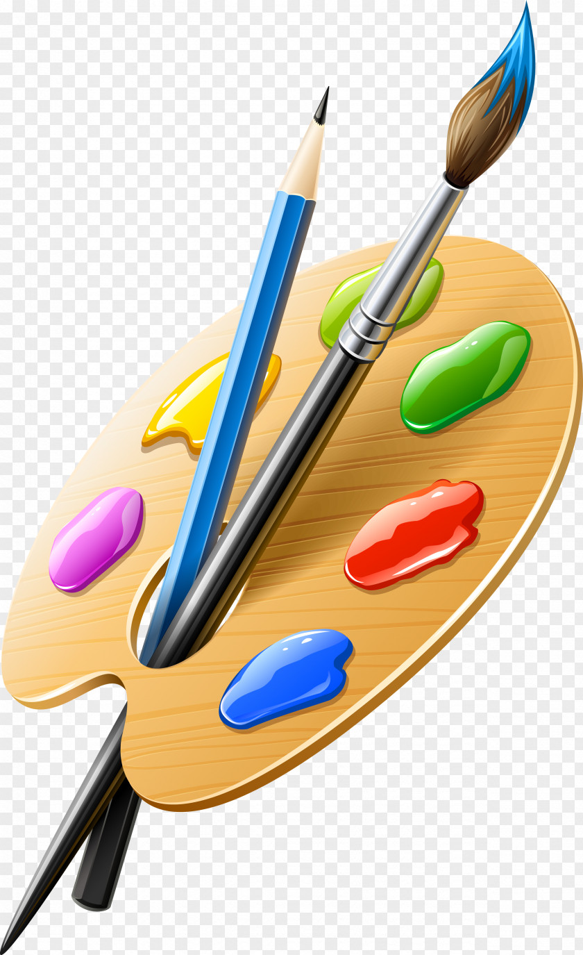 Palette Paintbrush Artist PNG
