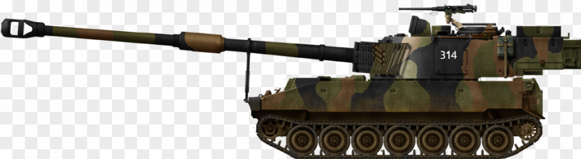 Selfpropelled Gun Tank Self-propelled Artillery M109 Howitzer Military PNG