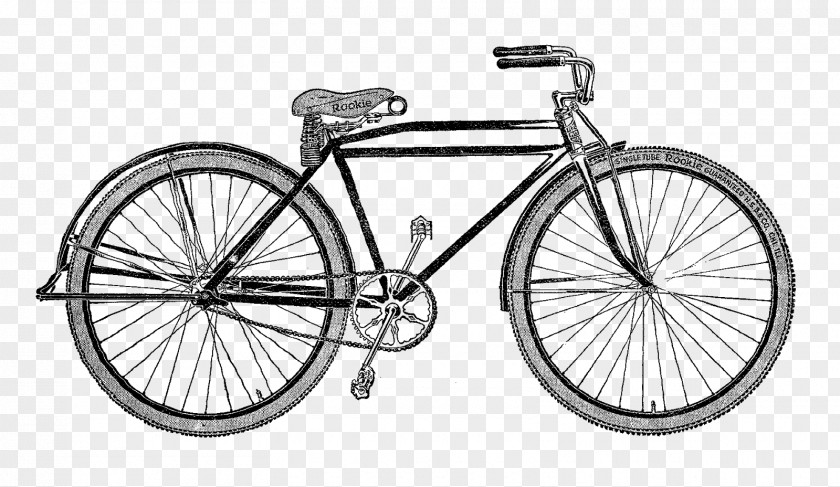 Vintage Bicycle Cliparts Fixed-gear Single-speed Mountain Bike Clip Art PNG