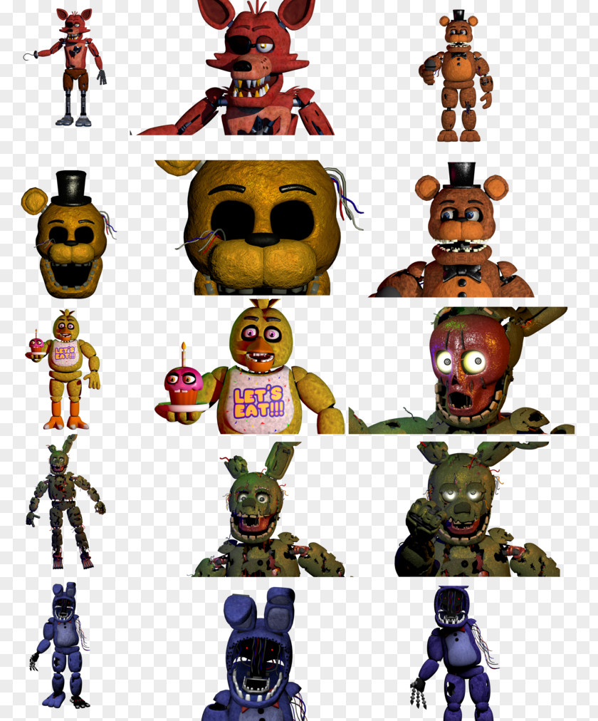 4D Five Nights At Freddy's 3 2 Freddy's: Sister Location 4 PNG