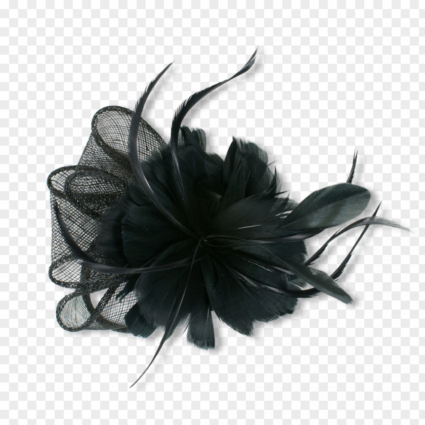Black Feather Fascinator Clothing Accessories Hat Fashion Headband PNG