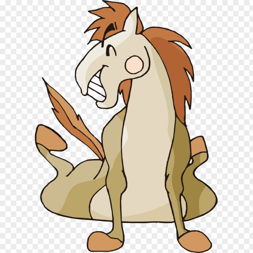 Cartoon Horse Canidae Dog Illustration PNG