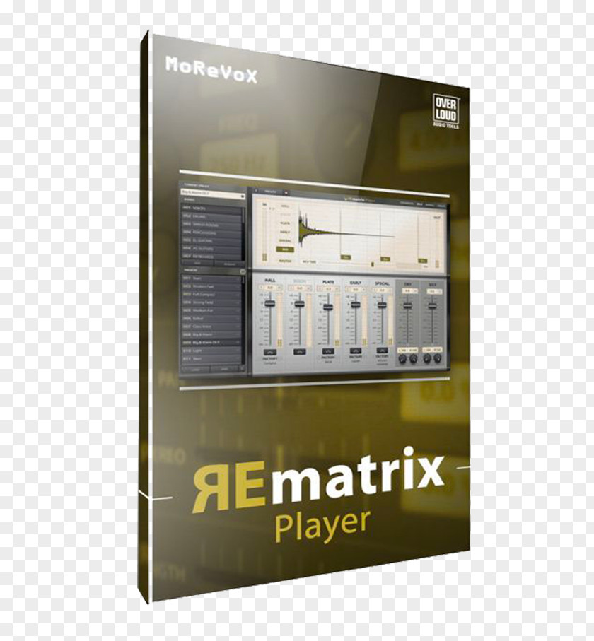 John Matrix Reverberation Convolution Reverb Plug-in Virtual Studio Technology PNG