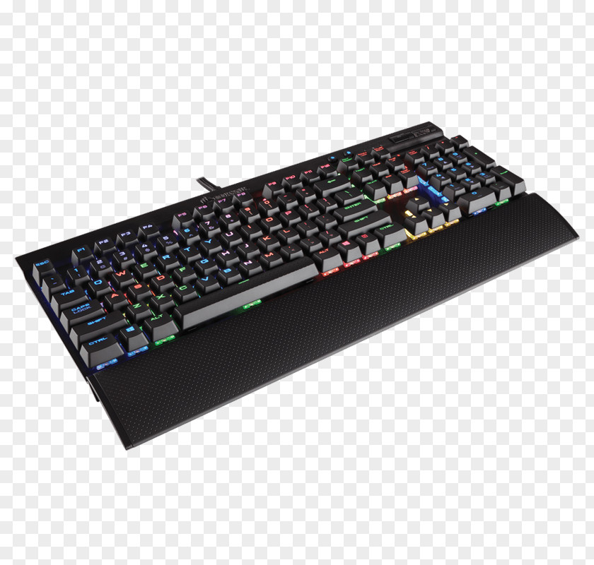 USB Computer Keyboard Corsair Gaming K70 LUX RGB MK.2 Cherry MX Red Mechanical With LED Backlit CH-9109010-NA PNG