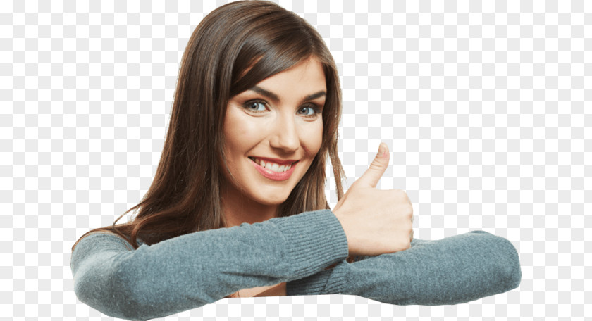 Woman Horley & Gatwick Dental Centre Thumb Signal Dentist PNG