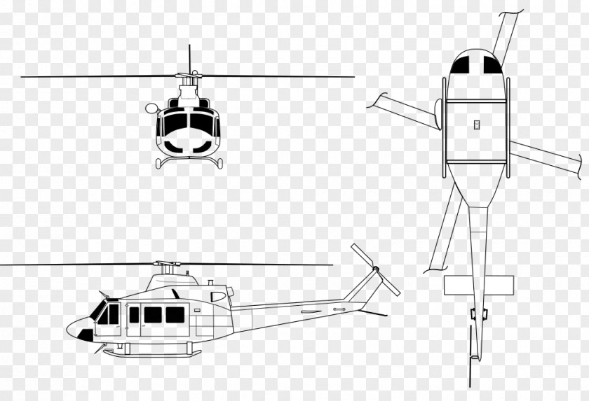 Helicopter Bell 412 212 UH-1 Iroquois CH-146 Griffon PNG