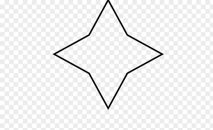 Star Polygon Line Shape Triangle PNG