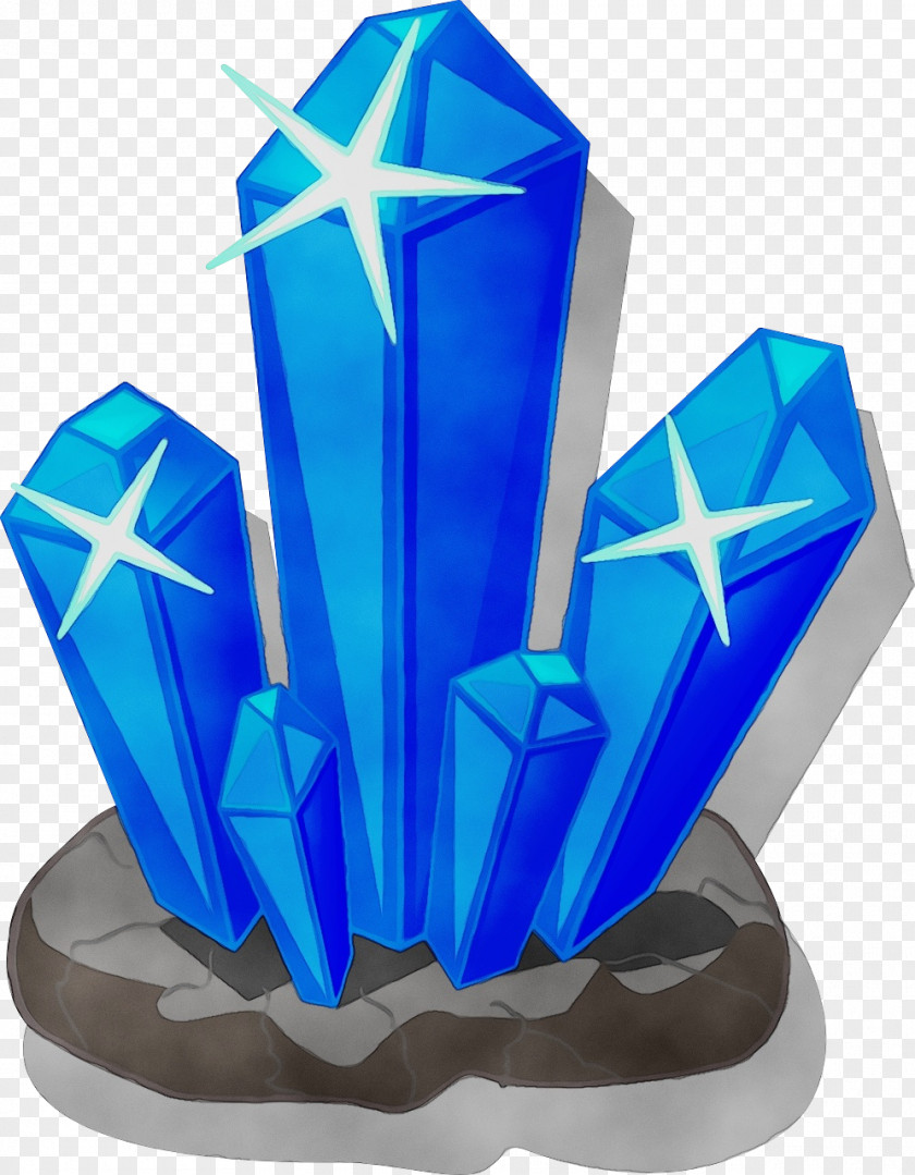 Trophy Electric Blue Watercolor Background PNG