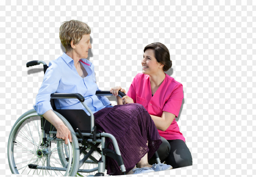 Wheelchair Caregiver Old Age Health Care Home Service PNG