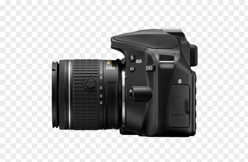 Camera Lens Nikon D3400 Canon EF-S 18–55mm AF-S DX Zoom-Nikkor 18-55mm F/3.5-5.6G AF-P Nikkor Zoom VR PNG