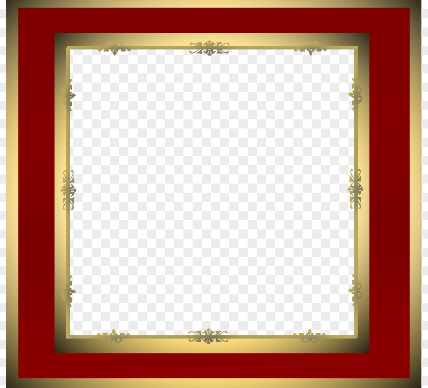 Maroon Border Frame Transparent Picture Clip Art PNG