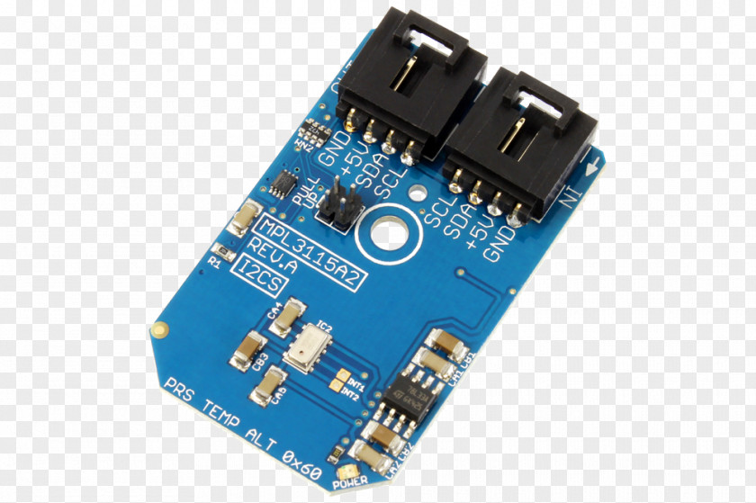 Microcontroller Pressure Sensor I²C Electronic Component PNG