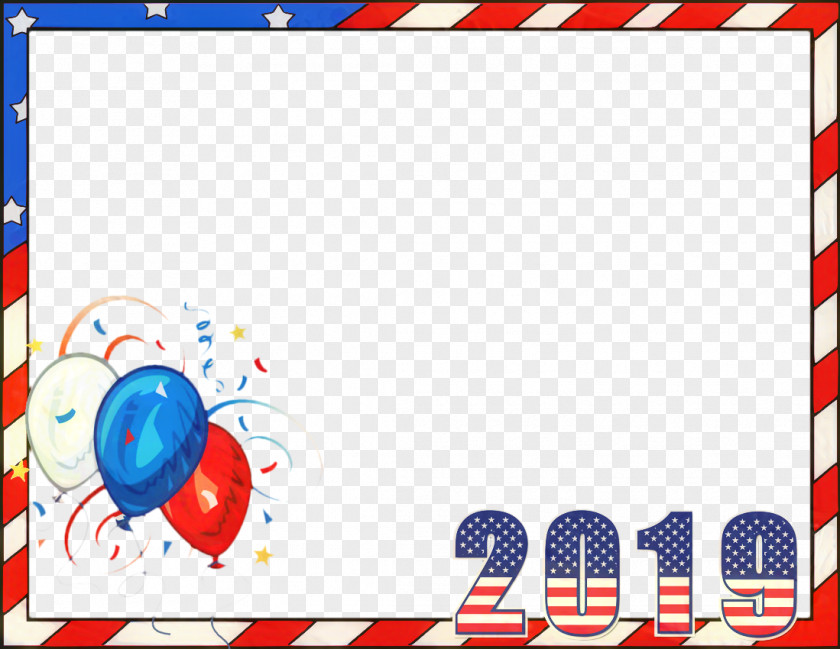 Picture Frame Rectangle Fourth Of July Background PNG