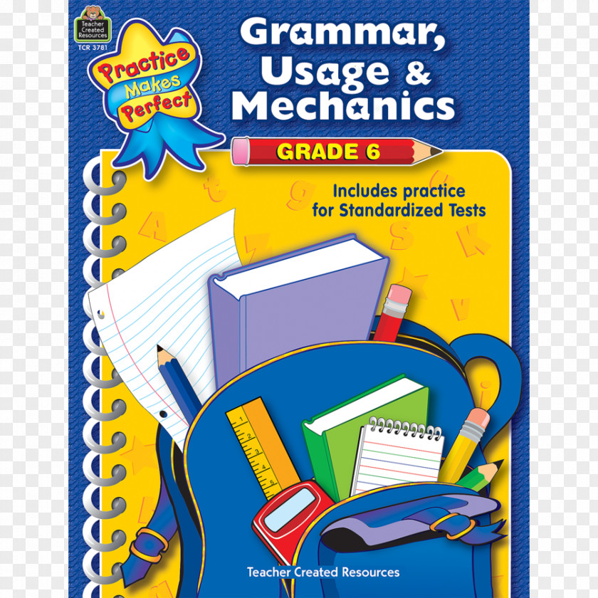 Teacher Grammar, Usage & Mechanics Grade 6 3 Sixth PNG