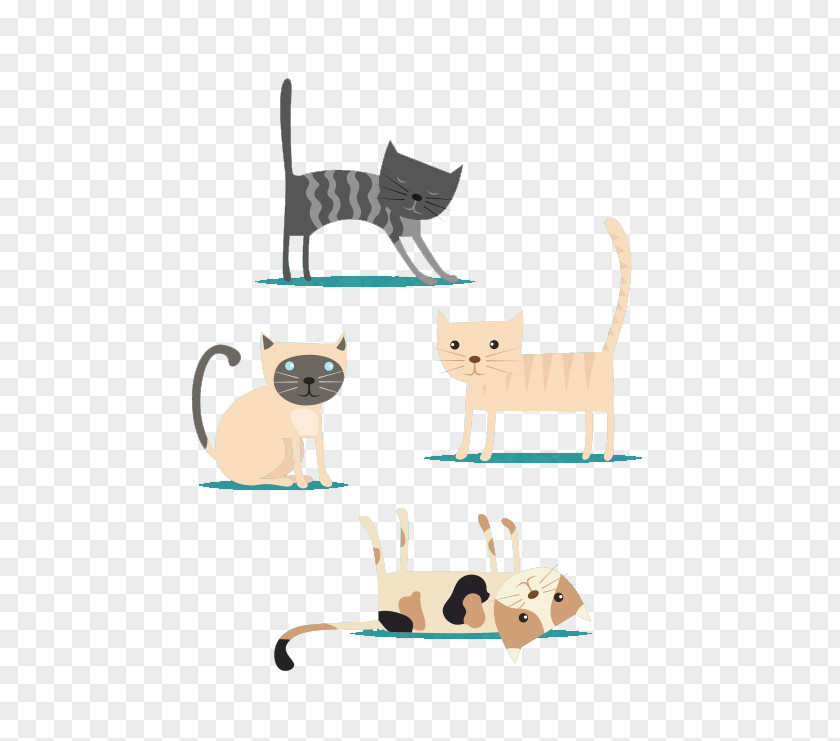 4 Cute Pet Cat Vector Material Kitten Hello Kitty Cuteness PNG