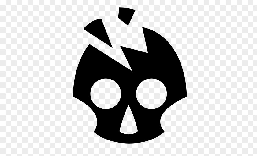 Brain Game Skull Symbol PNG
