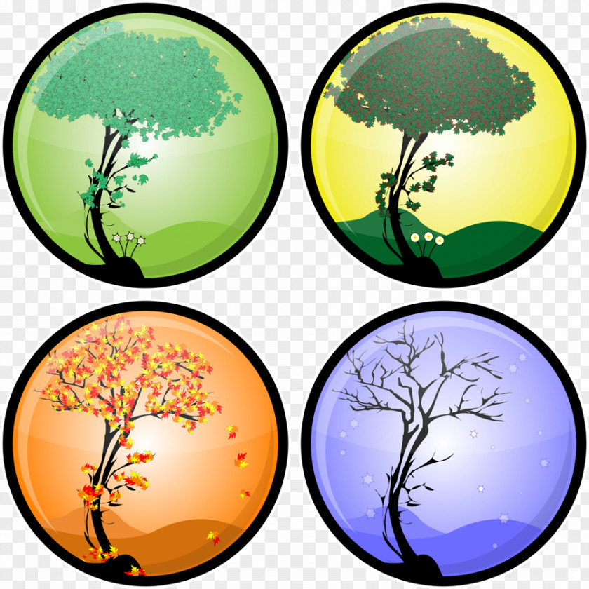 Earth The Four Seasons Northern Hemisphere PNG