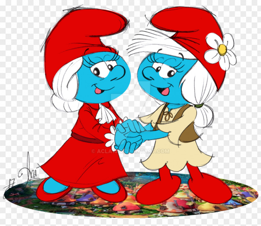 Smurfette Papa Smurf SmurfWillow SmurfLily Hefty PNG