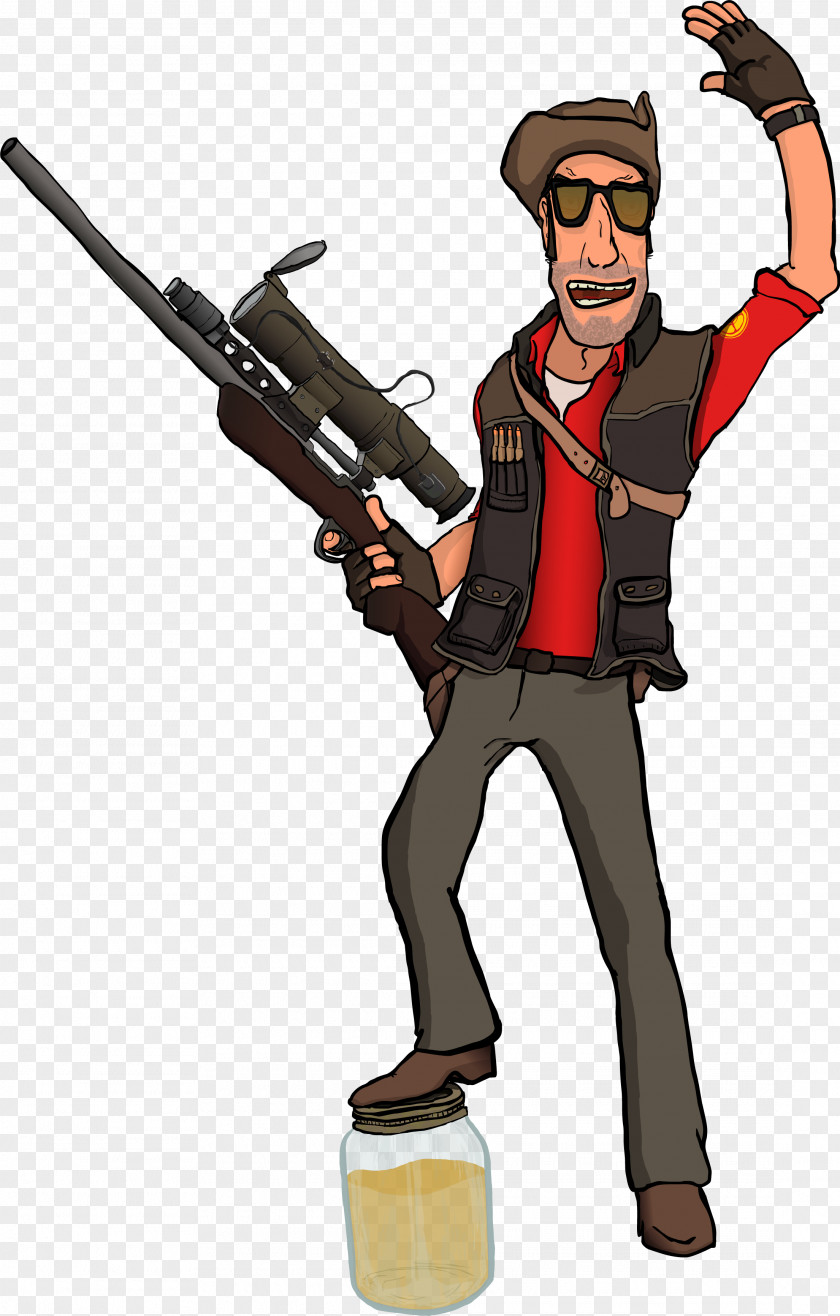 Domineering And Powerful Team Fortress 2 Classic Sniper First-person Shooter PNG