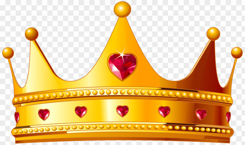 Golden Crown With Hearts Clipart Image Of Queen Elizabeth The Mother Clip Art PNG