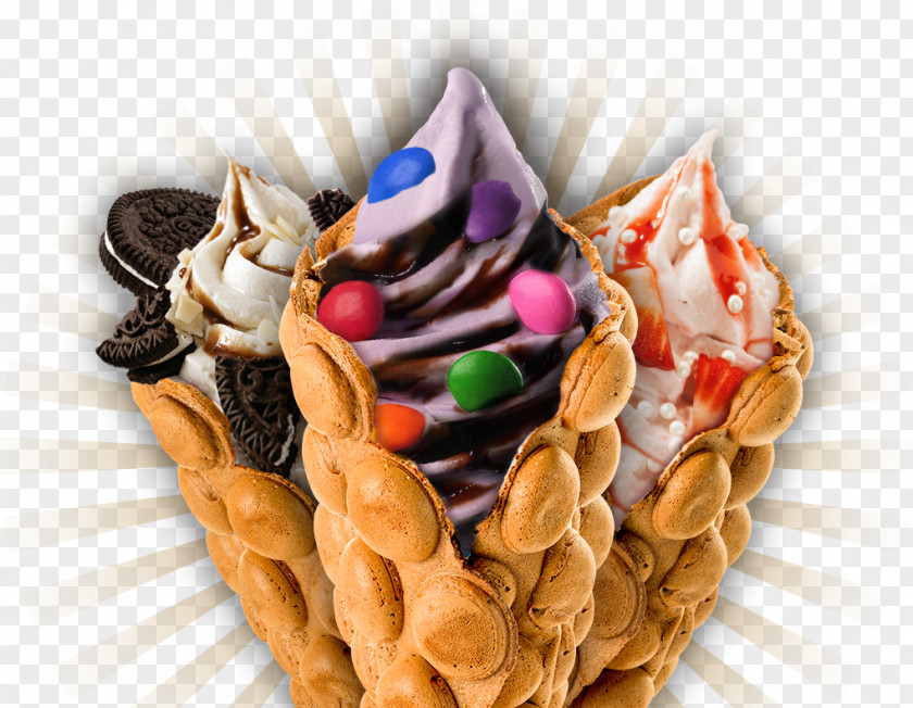 Ice Cream Egg Waffle Pancake Bubble Tea PNG