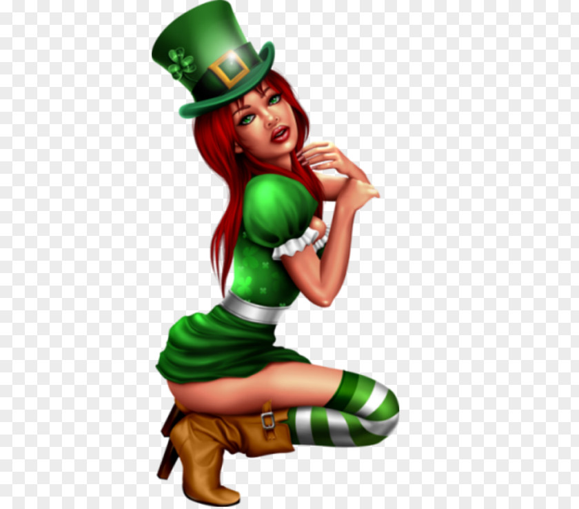 Saint Patrick's Day Woman 17 March Ireland PNG